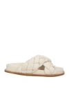 Fabiana Filippi Braided Leather Slides In White