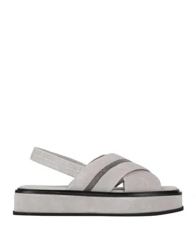 Fabiana Filippi 45mm Chunky Open-toe Sandals In Grey