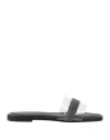Fabiana Filippi Woman Sandals Transparent Size 8 Pvc - Polyvinyl Chloride In Transparent