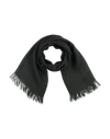 Fabiana Filippi Woman Scarf Dark Green Size - Linen, Silk In Black