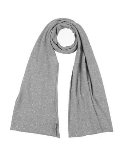 Fabiana Filippi Woman Scarf Grey Size - Virgin Wool, Silk, Cashmere