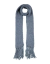 Fabiana Filippi Woman Scarf Slate Blue Size - Mohair Wool, Wool In Blue