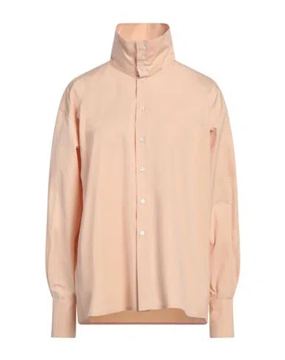 Fabiana Filippi Woman Shirt Apricot Size 12 Cotton In Orange