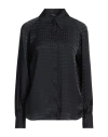 Fabiana Filippi Woman Shirt Black Size 4 Acetate, Silk
