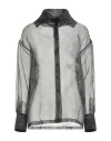 Fabiana Filippi Woman Shirt Charcoal Size 6 Silk In Black