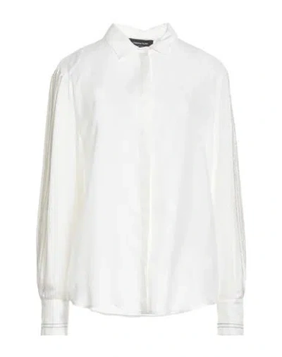 Fabiana Filippi Woman Shirt Cream Size 10 Silk In White