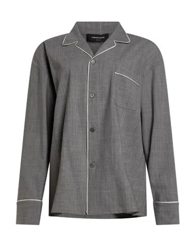 Fabiana Filippi Woman Shirt Grey Size 4 Virgin Wool, Polyamide, Elastane