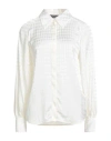 Fabiana Filippi Woman Shirt Ivory Size 12 Acetate, Silk In White