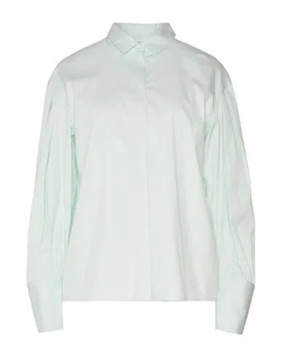 Fabiana Filippi Woman Shirt Light Green Size 4 Cotton, Polyamide, Elastane