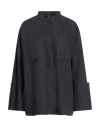 Fabiana Filippi Woman Shirt Midnight Blue Size 4 Cotton