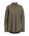 Fabiana Filippi Woman Shirt Military Green Size 4 Viscose, Polyamide, Elastane