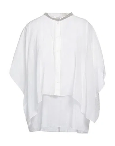 Fabiana Filippi Woman Shirt Off White Size 8 Cotton, Ecobrass
