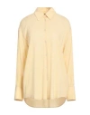 Fabiana Filippi Woman Shirt Pastel Yellow Size 6 Viscose, Elastane