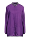 Fabiana Filippi Relaxed Fit Long-sleeved Blouse In Purple