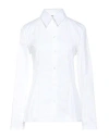 Fabiana Filippi Woman Shirt White Size 12 Cotton, Polyamide, Elastane