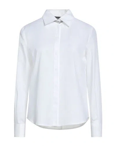 Fabiana Filippi Woman Shirt White Size 2 Paper, Ecobrass In Gray