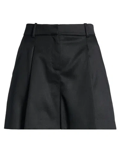Fabiana Filippi Woman Shorts & Bermuda Shorts Black Size 10 Virgin Wool