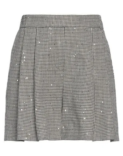Fabiana Filippi Woman Shorts & Bermuda Shorts Black Size 2 Virgin Wool, Cotton, Polyester