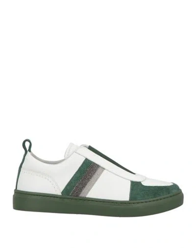 Fabiana Filippi Woman Sneakers Dark Green Size 8 Leather In Multi