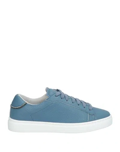 Fabiana Filippi Woman Sneakers Light Blue Size 8 Leather In Blue