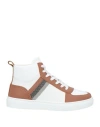 Fabiana Filippi Woman Sneakers Tan Size 8 Leather In Brown