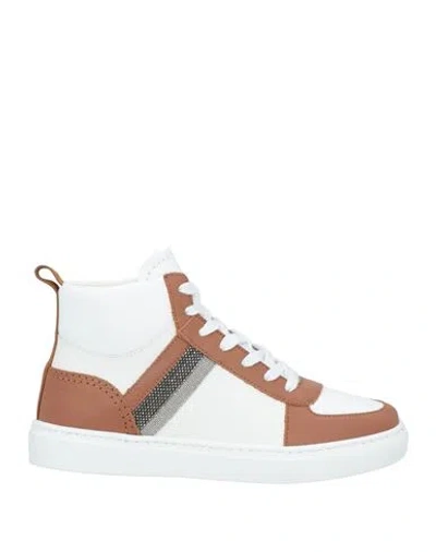 Fabiana Filippi Woman Sneakers Tan Size 8 Leather In Brown