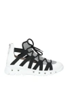 Fabiana Filippi Woman Sneakers White Size 7.5 Leather, Textile Fibers In White