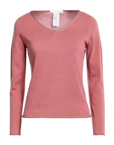 Fabiana Filippi Woman Sweater Antique Rose Size 2 Cotton, Viscose, Polyester In Pink