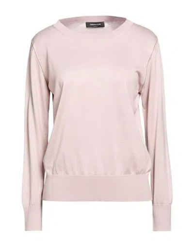 Fabiana Filippi Woman Sweater Antique Rose Size 4 Silk, Cotton In Pink