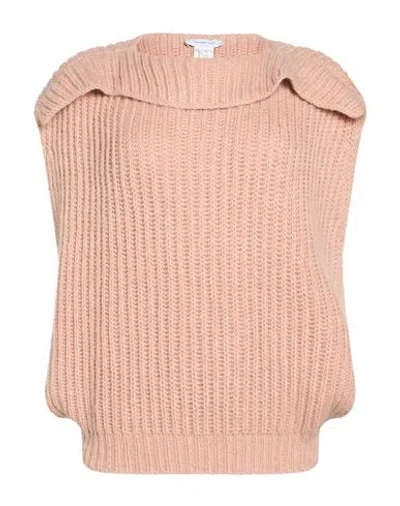 Fabiana Filippi Woman Sweater Antique Rose Size 6 Virgin Wool, Cashmere, Mohair Wool, Nylon In Pink