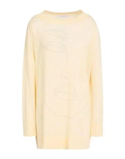 Fabiana Filippi Woman Sweater Apricot Size 8 Linen, Viscose, Ecobrass In Neutral
