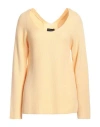 Fabiana Filippi Woman Sweater Apricot Size 8 Virgin Wool, Cotton In Orange