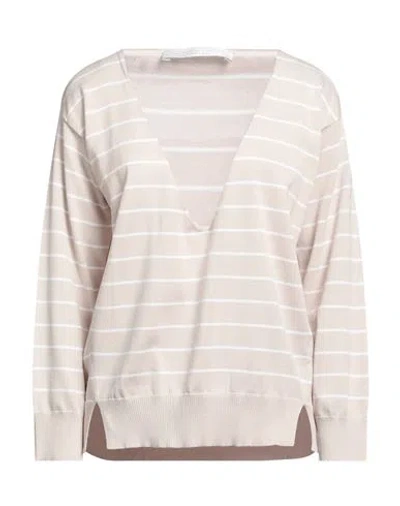 Fabiana Filippi Woman Sweater Beige Size 6 Cotton