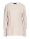 Fabiana Filippi Woman Sweater Beige Size 6 Virgin Wool, Silk, Cashmere
