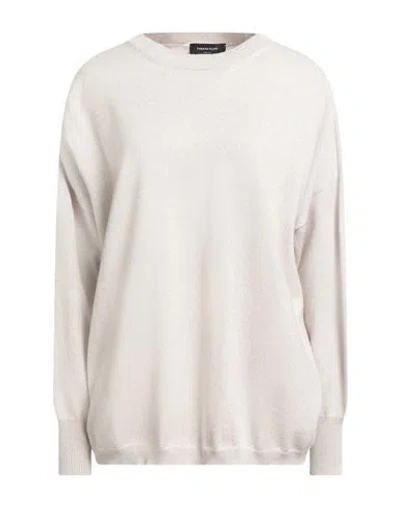 Fabiana Filippi Woman Sweater Beige Size L Merino Wool, Viscose, Silk, Cashmere, Polyester In White