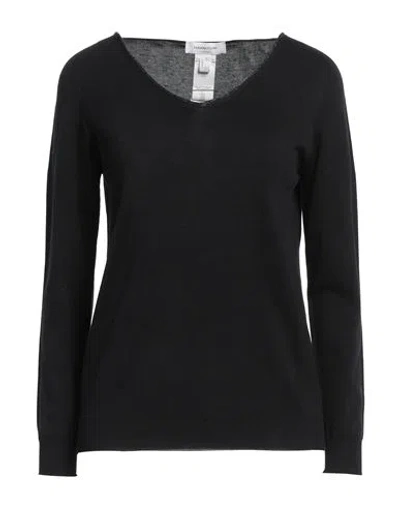 Fabiana Filippi Woman Sweater Black Size 10 Cotton, Viscose, Polyester
