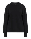 Fabiana Filippi Woman Sweater Black Size 10 Merino Wool, Mohair Wool, Alpaca Wool, Polyamide In Black