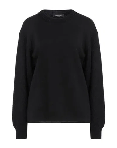 Fabiana Filippi Woman Sweater Black Size 10 Merino Wool, Mohair Wool, Alpaca Wool, Polyamide
