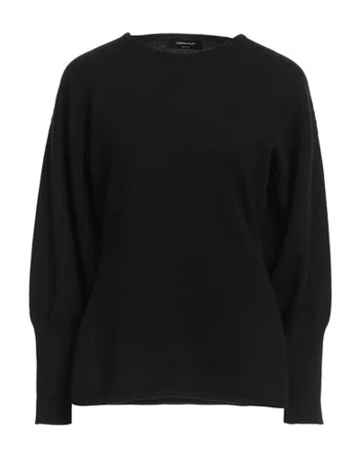 FABIANA FILIPPI FABIANA FILIPPI WOMAN SWEATER BLACK SIZE 10 VIRGIN WOOL, SILK, CASHMERE