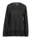 Fabiana Filippi Woman Sweater Black Size 12 Virgin Wool, Polyamide, Polyester