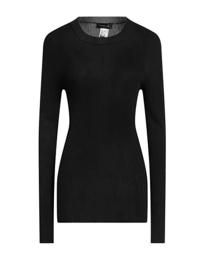 Fabiana Filippi Woman Sweater Black Size 14 Viscose, Metallic Fiber