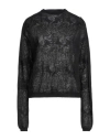 Fabiana Filippi Woman Sweater Black Size 4 Virgin Wool, Nylon In Black