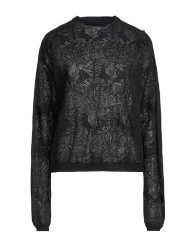 Fabiana Filippi Woman Sweater Black Size 4 Virgin Wool, Nylon