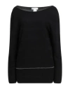 Fabiana Filippi Woman Sweater Black Size 8 Virgin Wool, Silk, Cashmere