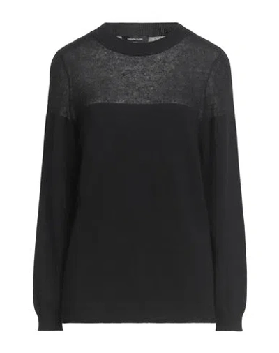 Fabiana Filippi Woman Sweater Black Size 8 Virgin Wool, Silk, Cashmere, Mohair Wool, Alpaca Wool