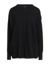 Fabiana Filippi Woman Sweater Black Size M Merino Wool, Viscose, Silk, Cashmere, Polyester In Black