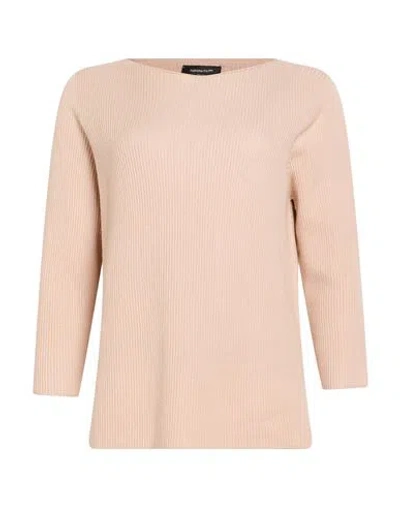 Fabiana Filippi Woman Sweater Blush Size 6 Merino Wool, Cotton In Nude