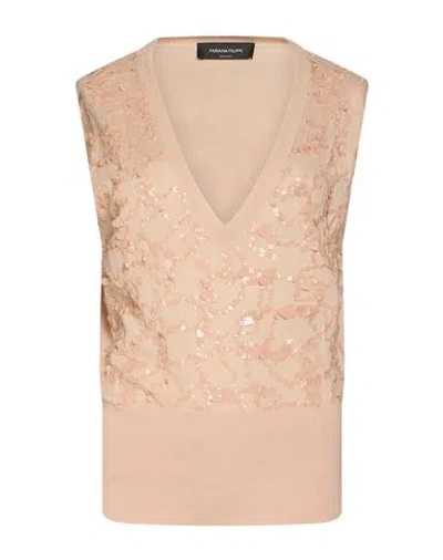 Fabiana Filippi V-neck Vest In Neutral