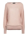 Fabiana Filippi Woman Sweater Blush Size 8 Mohair Wool, Alpaca Wool, Polyamide In Pink