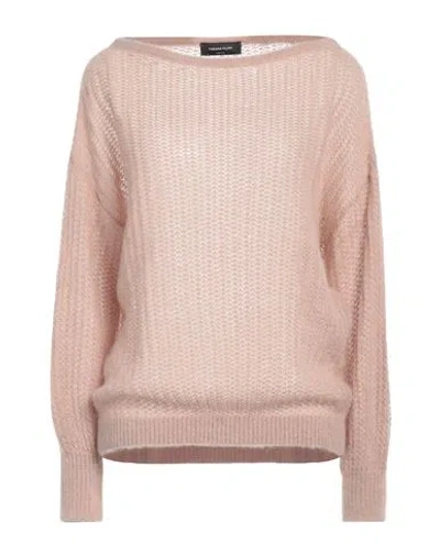 Fabiana Filippi Woman Sweater Blush Size 8 Mohair Wool, Alpaca Wool, Polyamide In Pink